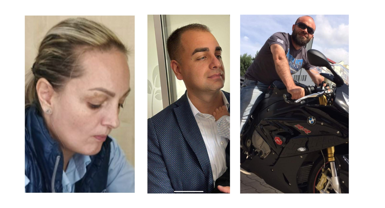 Fotografie cu Andor Teodora, Timiș Ioan și Tuduce Alin – persoane-cheie în cazul Talpoș și în scandalul privind falsificarea actelor judiciare în Oradea.