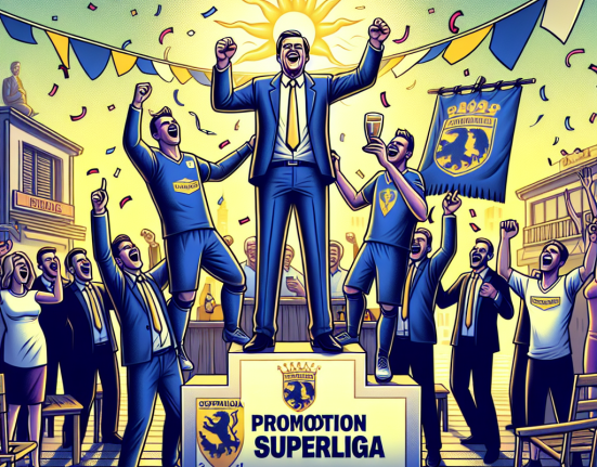 Premierul Marcel Ciolacu sarbatoreste promovarea Gloriei Buzau in SuperLiga