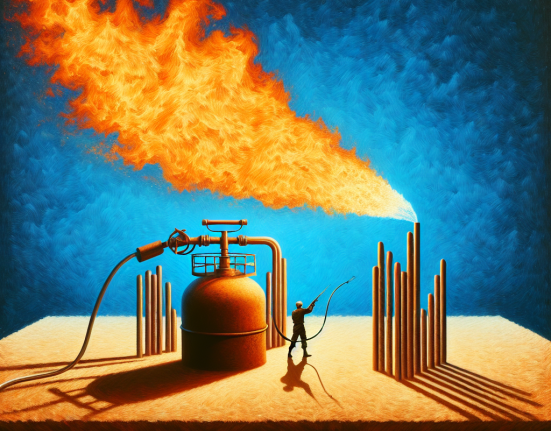Israel foc peste gaz