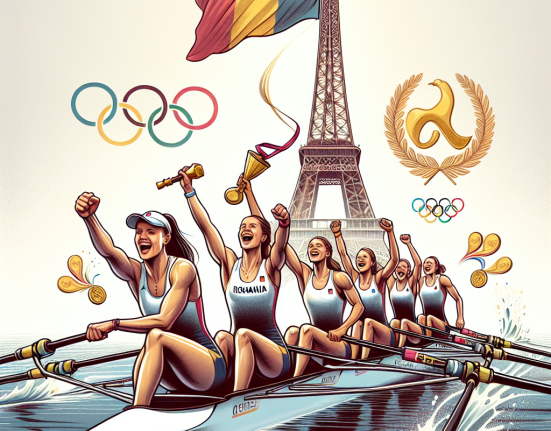 Romania a castigat Aur Olimpic la Canotaj W8 in Paris