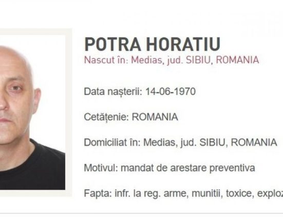 Fotografiile lui Horatiu Potra fiului si unei rude publicate pe siteul Politiei