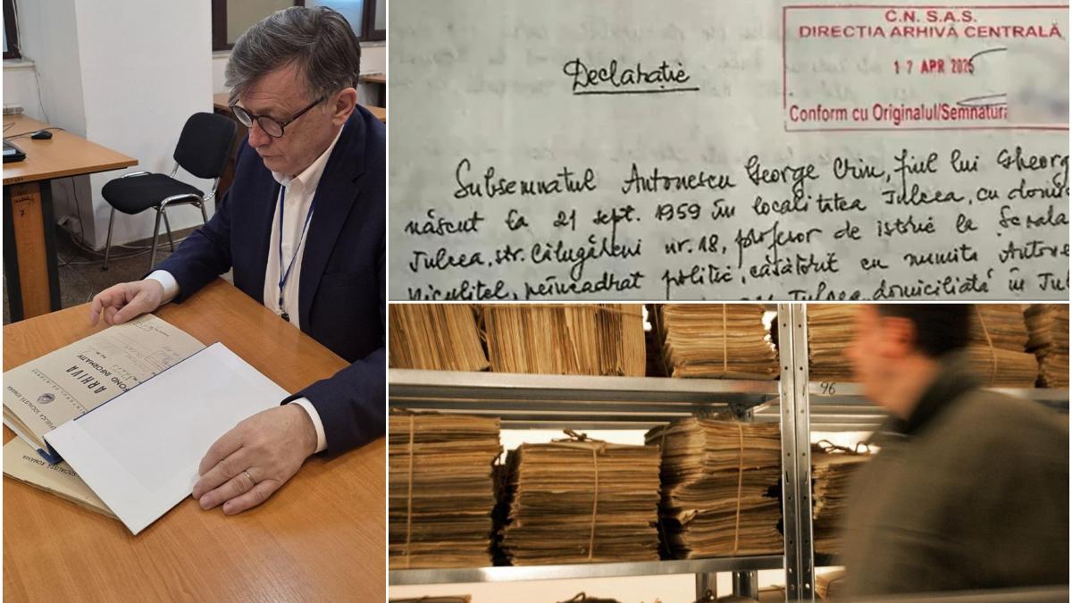 DOCUMENT Declaratia lui Crin Antonescu la Securitate 1988