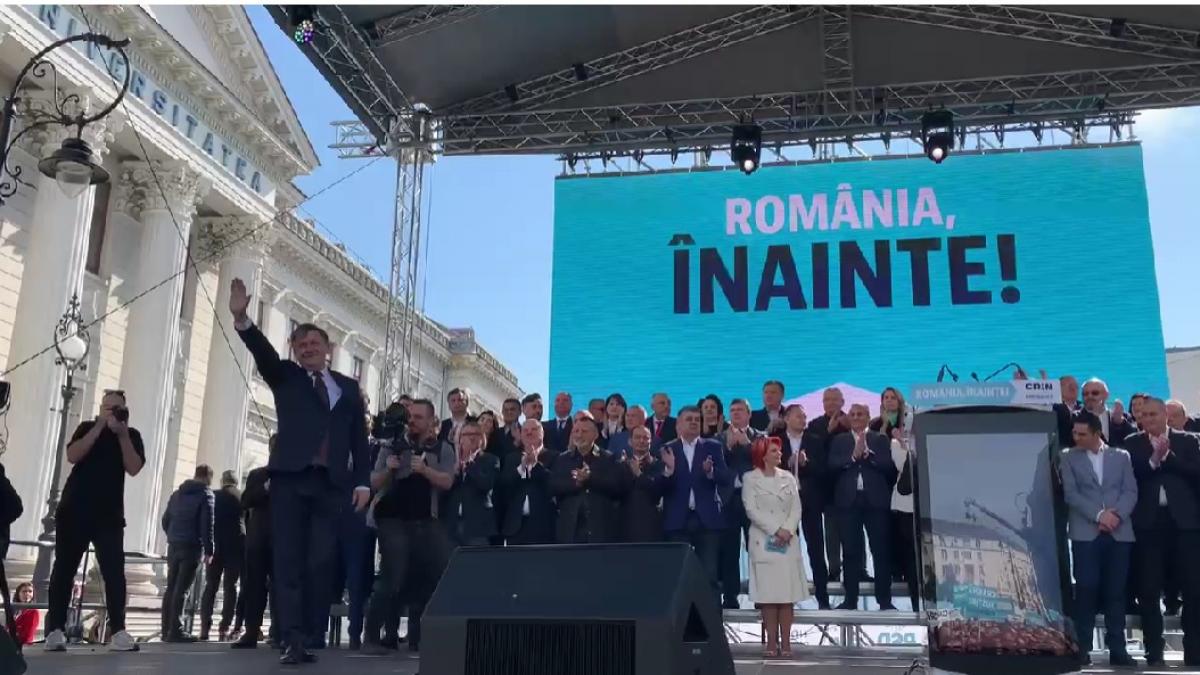 Primul miting al coalitiei la Craiova Crin Antonescu Dusmanul meu e saracia boala