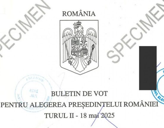 Cum arata buletinul de vot pentru turul doi
