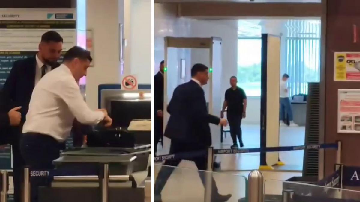 Simion a fugit la aeroport cu bodyguarzii dupa el