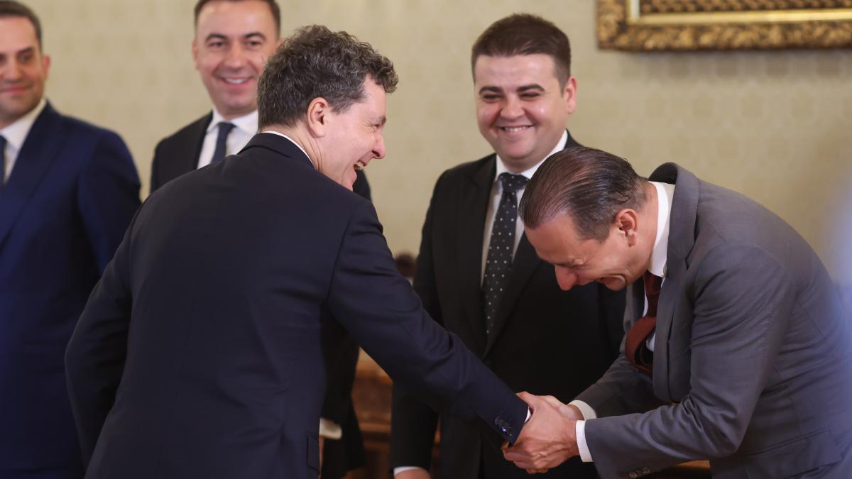 Imaginile zilei de la Cotroceni cu Nicusor Dan