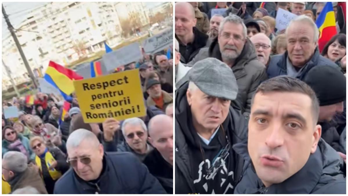 AUR a adunat sute de oameni in strada la Ploiesti George Simion printre ei Romania reala