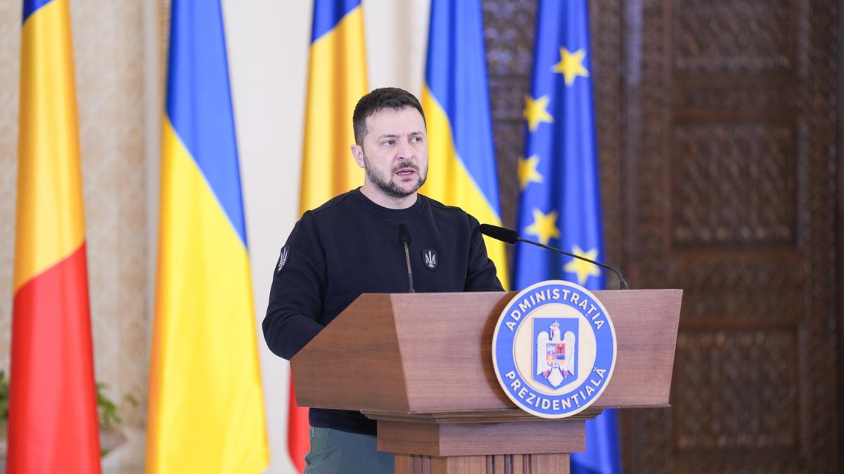 surse volodimir zelenski sosete joi in romania va fi intampinat la cotroceni de nicusor dan