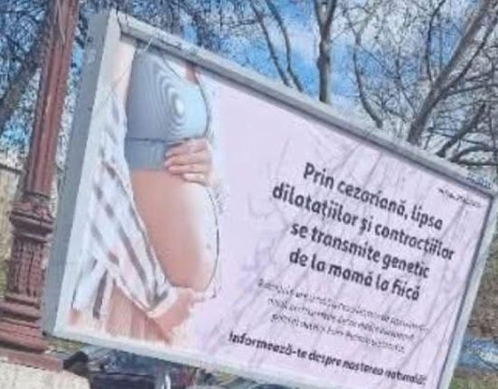 Panouri cu informatii eronate despre cezarianain Bucuresti USR solicita ca reclamele cu sfaturi