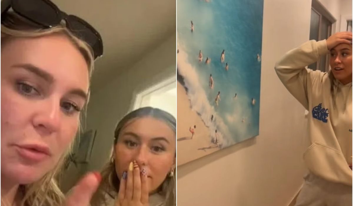 Doua surori care au inchiriat un Airbnb au descoperit pe perete o fotografie cu ele din copilarie E de acum zece ani