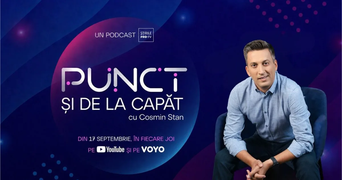 Podcastul „Punct. Și de la capăt”, lansat de Cosmin Stan